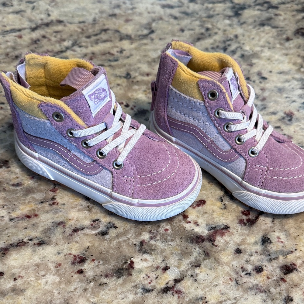 Vans Toddler Sneakers - Purple and Yellow